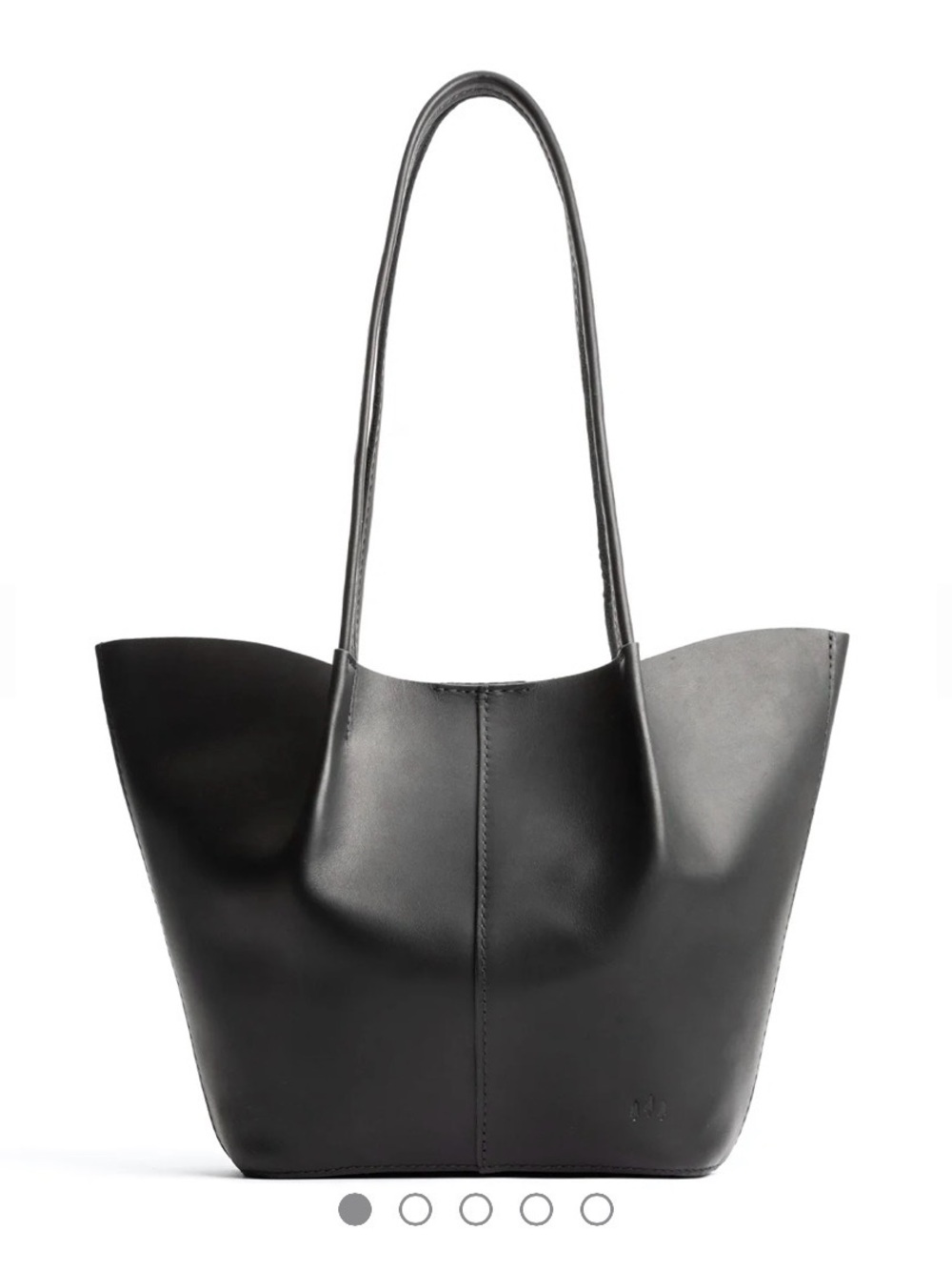 Portland Leather Devan Bucket Tote - Black
